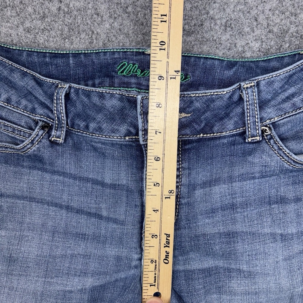 Wrangler Bootcut Jeans Women's‎ 7/8 Western Faded Flare 32x31 Medium Wash Blue - Picture 9 of 12